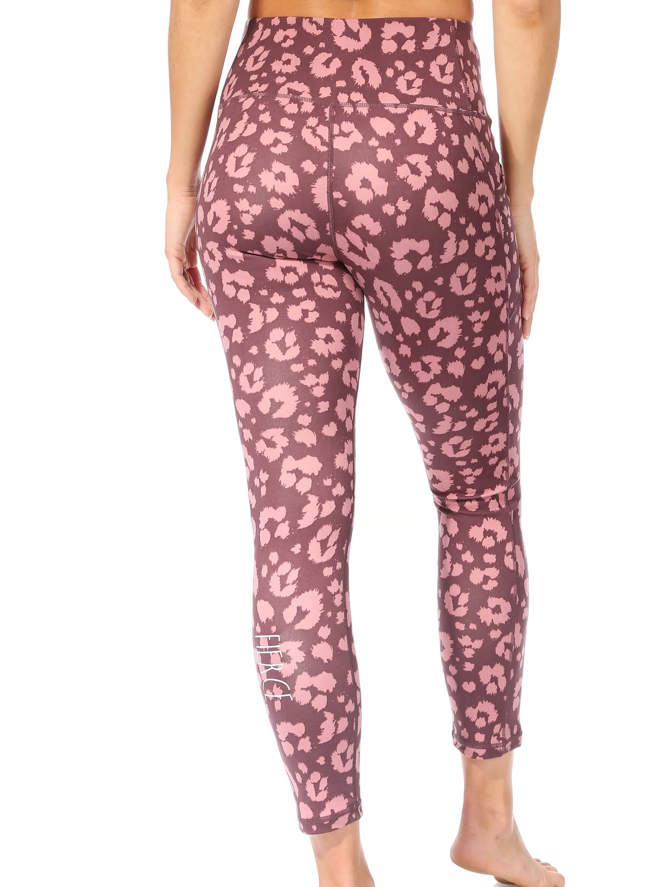 Women's "FIERCE" High-Waisted Performance Legging with Two Side Pockets sold by Rae Dunn product image thumbnail 3