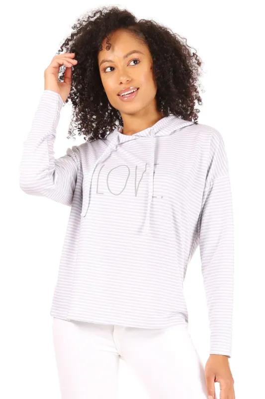 Women's "LOVE" Slim Fit Pullover Fashion Hoodie sold by Rae Dunn