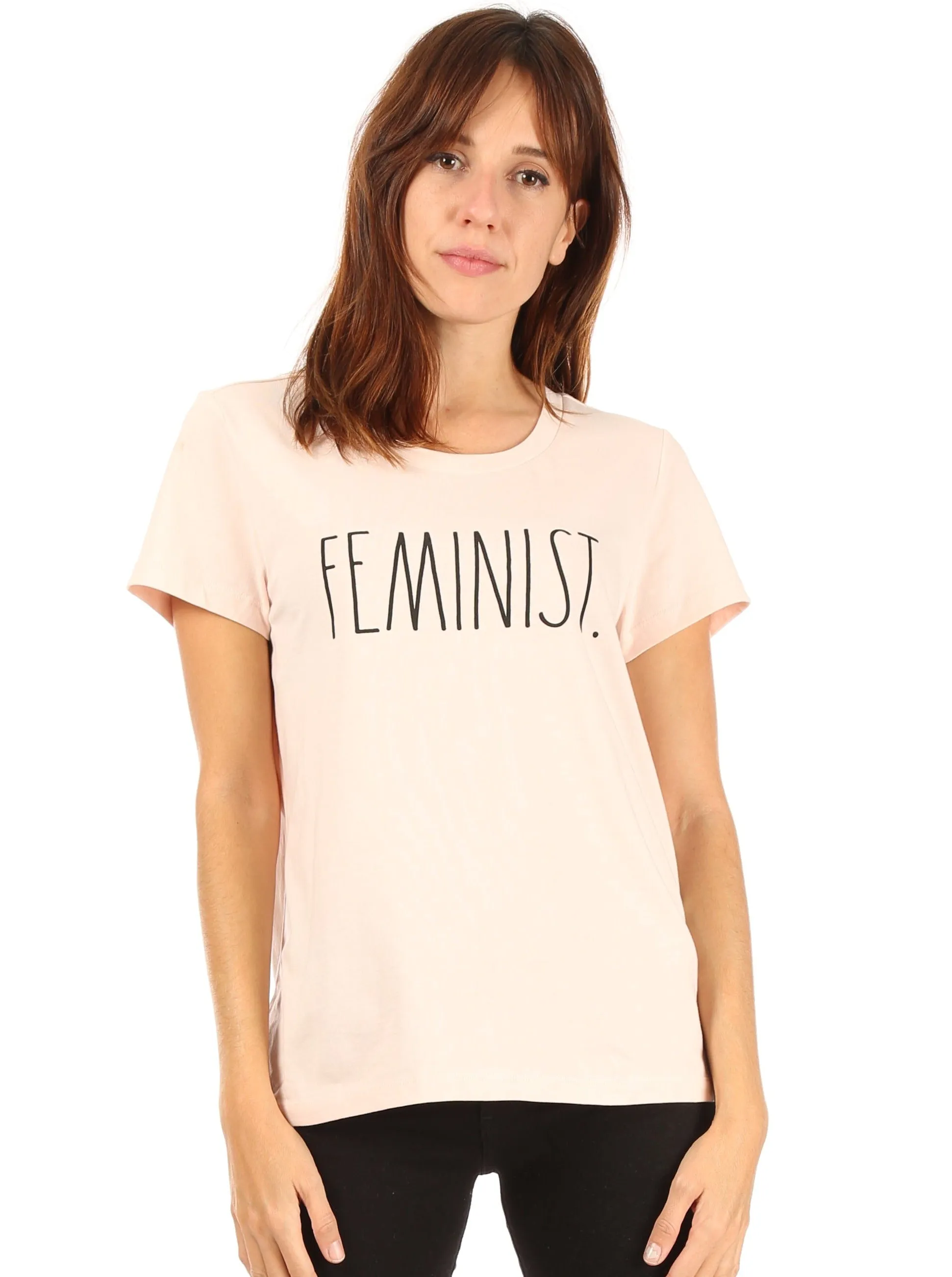Women's "FEMINIST" Short Sleeve Icon T-Shirt sold by Rae Dunn