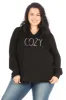 Women's "COZY" Plus Size Pullover Lounge Hoodie sold by Rae Dunn