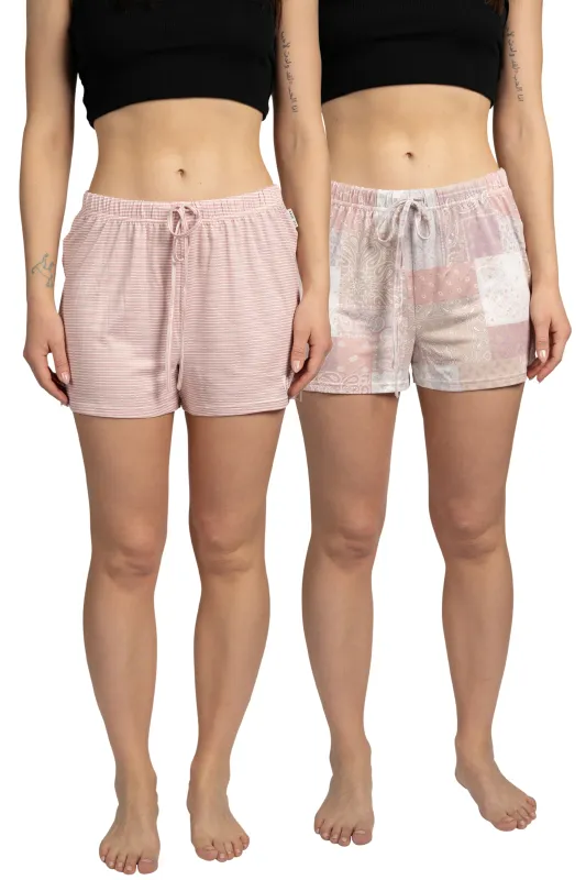 Women's 2-Pack Drawstring Pj Lounge Shorts sold by Rae Dunn