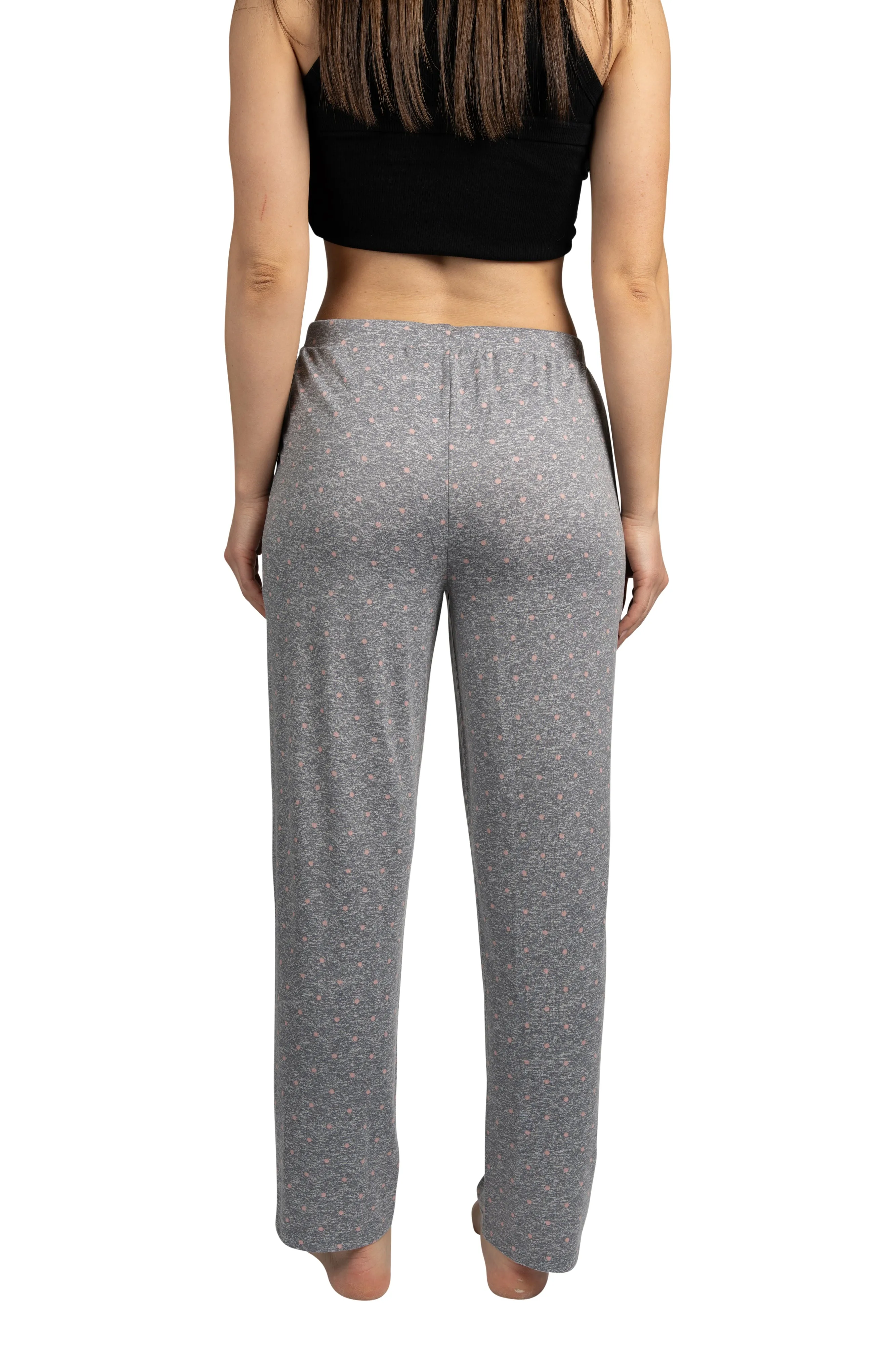 Women's "HOMEBODY" Tapered Leg Drawstring Pajama Pants with Pockets and Graphic Text sold by Rae Dunn product image thumbnail 4