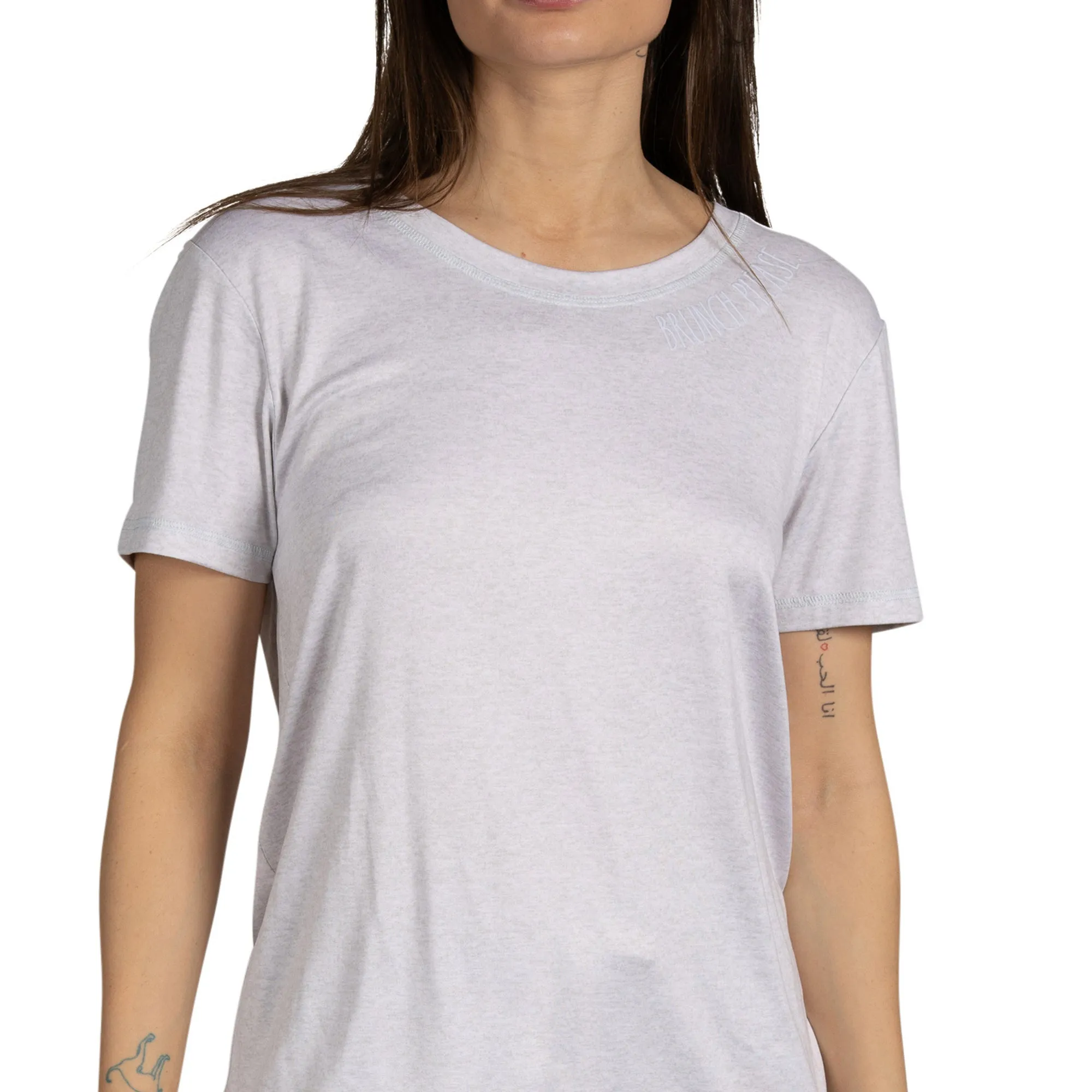 Women's "BRUNCH PLEASE" Short Sleeve Shirt and Dolphin Shorts Soft Pajama Set sold by Rae Dunn product image thumbnail 3