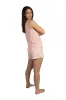 Women's "ENJOY" Ribbed Tank and Foldover Waist Shorts Pajama Set sold by Rae Dunn