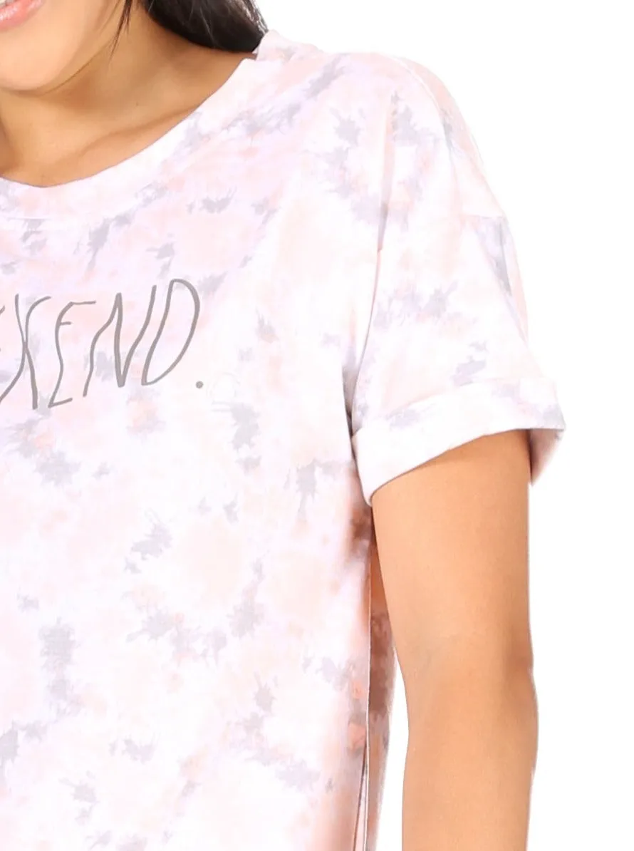 RAE DUNN Women's Oversized Marin Drop Sleeve T-Shirt Short Sleeve Tee sold by Rae Dunn product image thumbnail 5