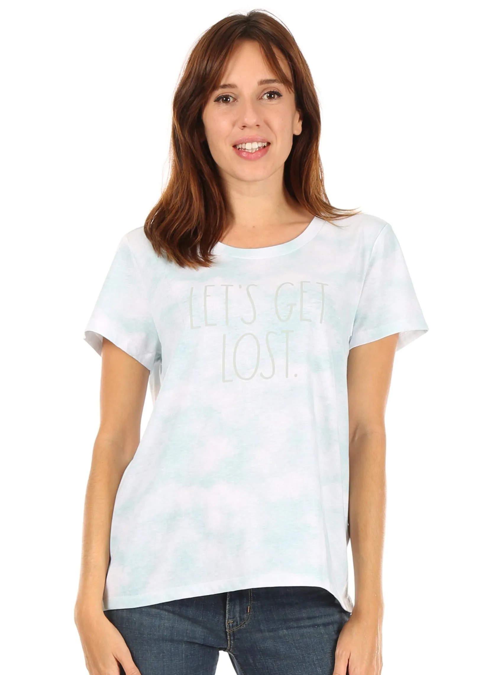 Women's "LET'S GET LOST" Short Sleeve Icon T-Shirt sold by Rae Dunn