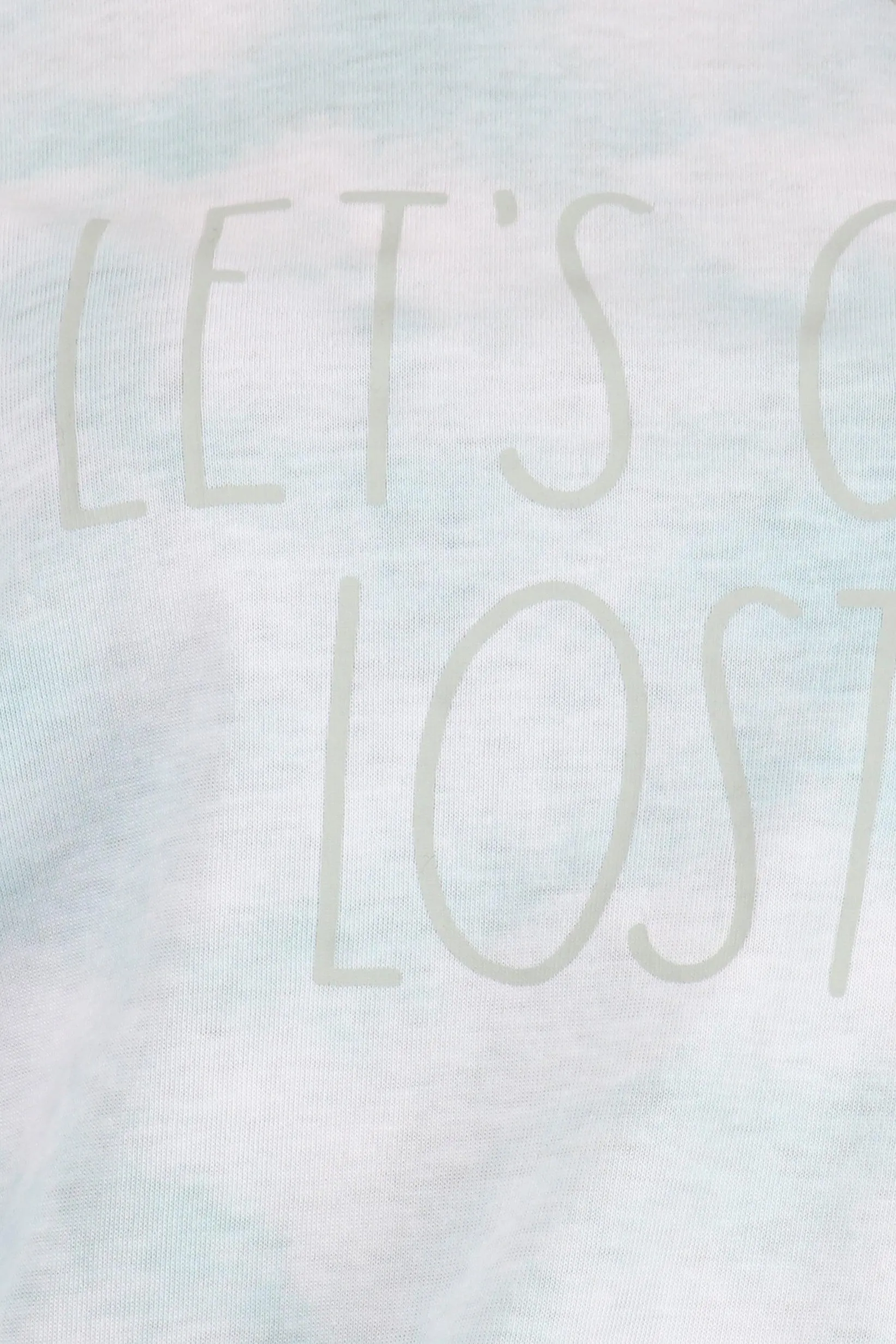 Women's "LET'S GET LOST" Short Sleeve Icon T-Shirt sold by Rae Dunn product image thumbnail 4