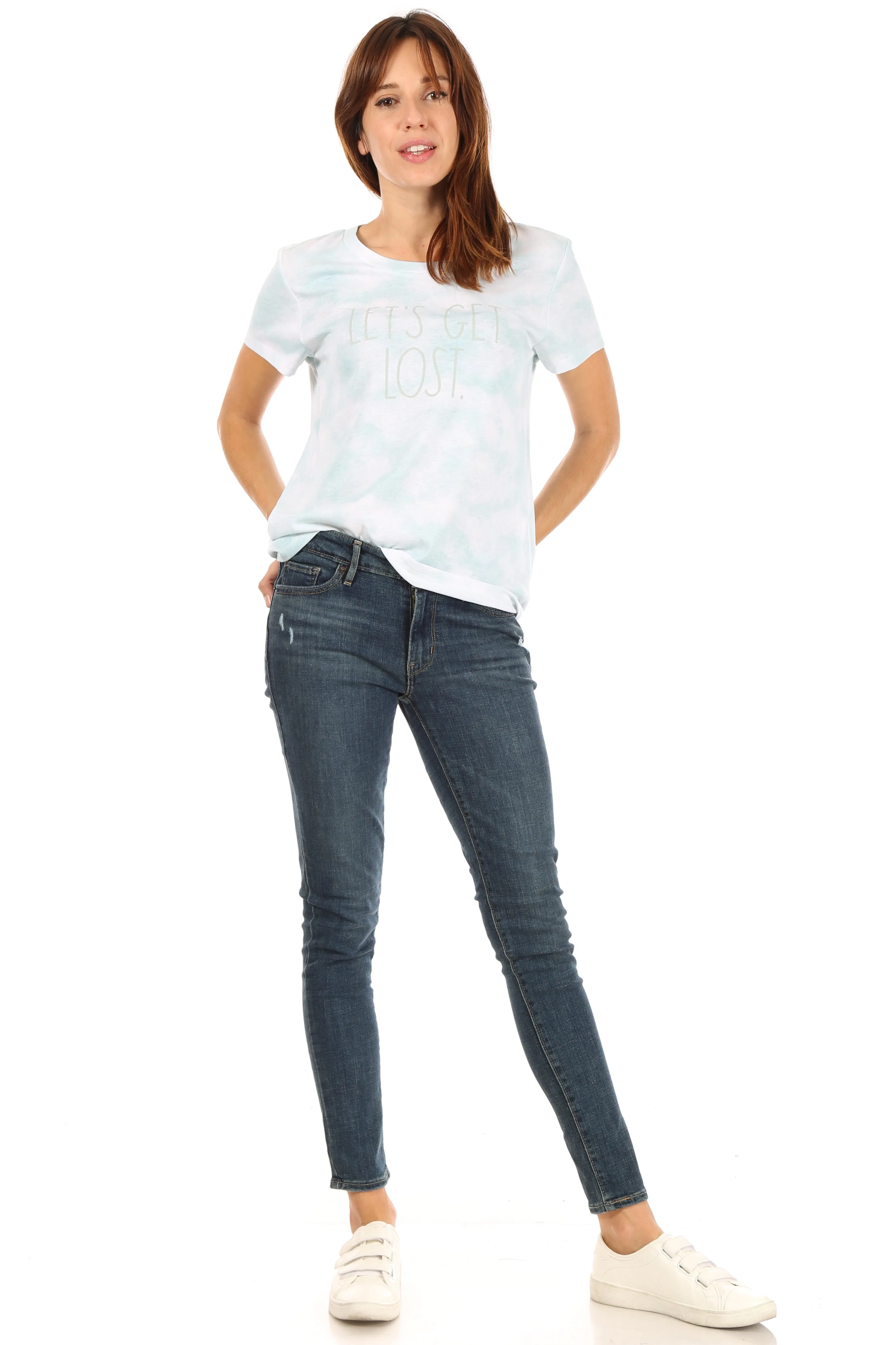 Women's "LET'S GET LOST" Short Sleeve Icon T-Shirt sold by Rae Dunn product image thumbnail 5