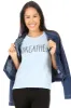Women's "BREATHE" Short Sleeve Classic Slub T-Shirt sold by Rae Dunn