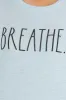 Women's "BREATHE" Short Sleeve Classic Slub T-Shirt sold by Rae Dunn