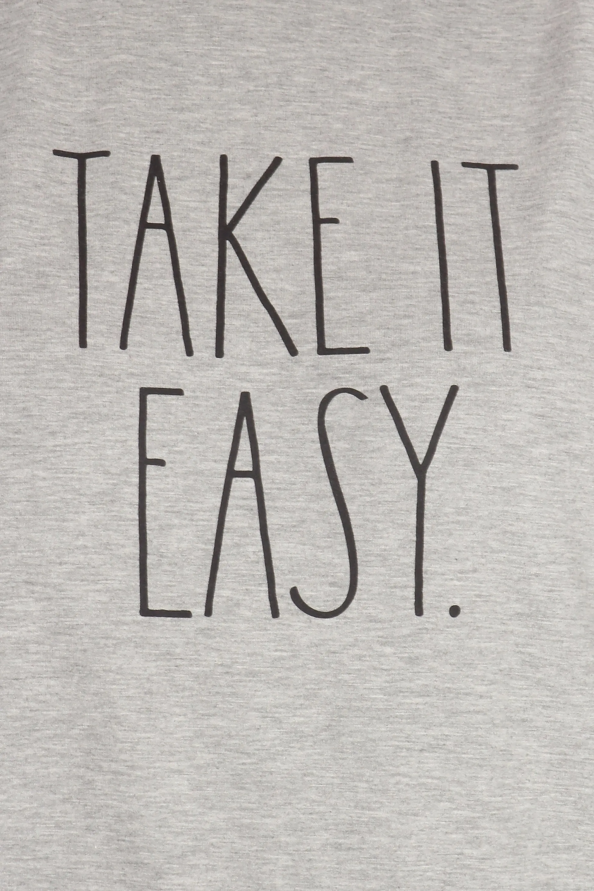 Women's "TAKE IT EASY" Plus Size Studio Raglan Sweatshirt sold by Rae Dunn product image thumbnail 5