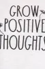 Women's "GROW POSITIVE THOUGHTS" Short Sleeve Classic Slub T-Shirt sold by Rae Dunn