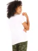 Women's "GROW POSITIVE THOUGHTS" Short Sleeve Classic Slub T-Shirt sold by Rae Dunn