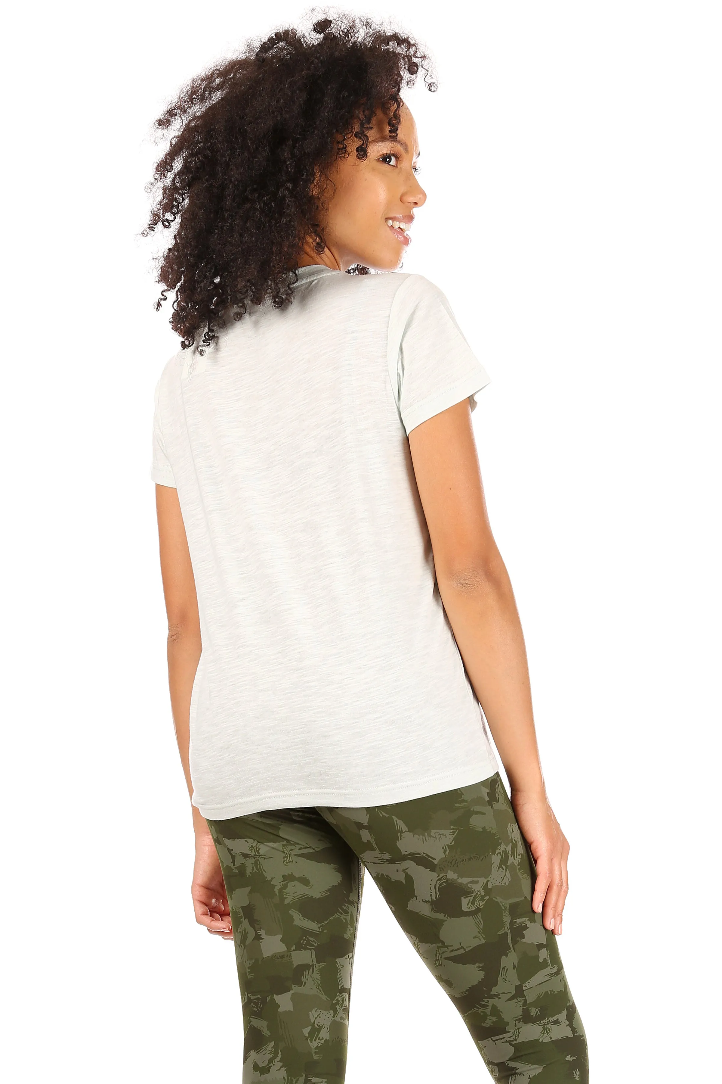 Women's "LOVE YOUR PLANET" Short Sleeve Classic Slub T-Shirt sold by Rae Dunn product image thumbnail 4