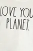 Women's "LOVE YOUR PLANET" Short Sleeve Classic Slub T-Shirt sold by Rae Dunn