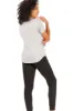 Women's "HAPPY" Short Sleeve Shirttail Hem T-Shirt sold by Rae Dunn