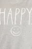 Women's "HAPPY" Short Sleeve Shirttail Hem T-Shirt sold by Rae Dunn