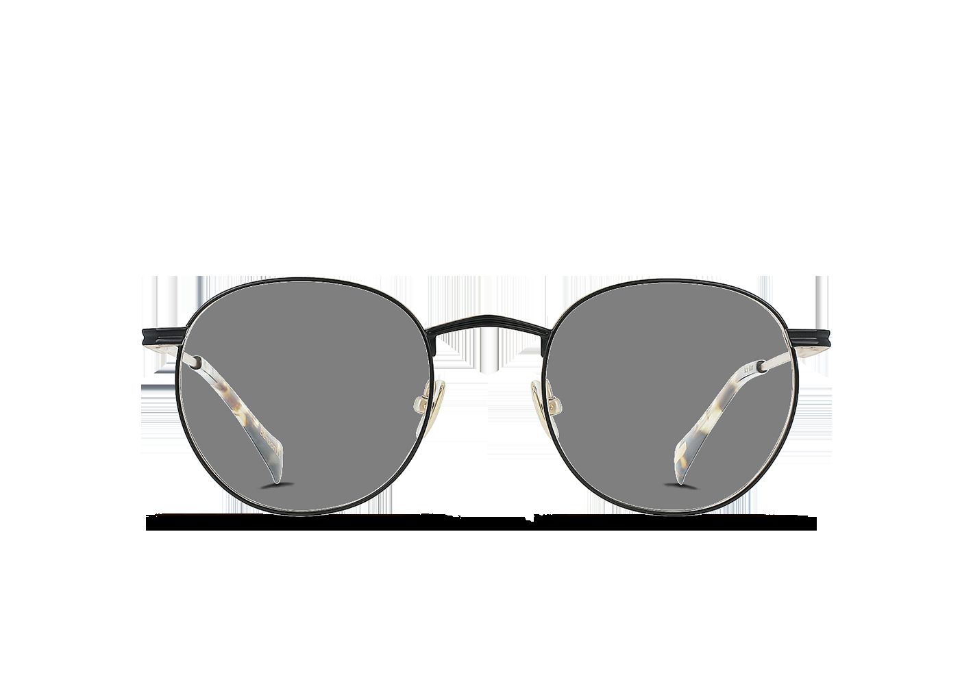 BENSON II-Satin Black + Brindle Tortoise / Clear-49 sold by RAEN