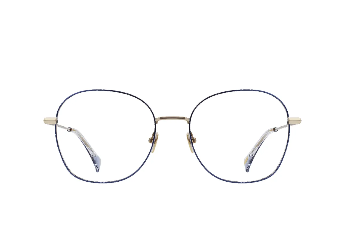 FINNY-Satin Blue Japanese Gold + Absinthe / Clear-55 sold by RAEN