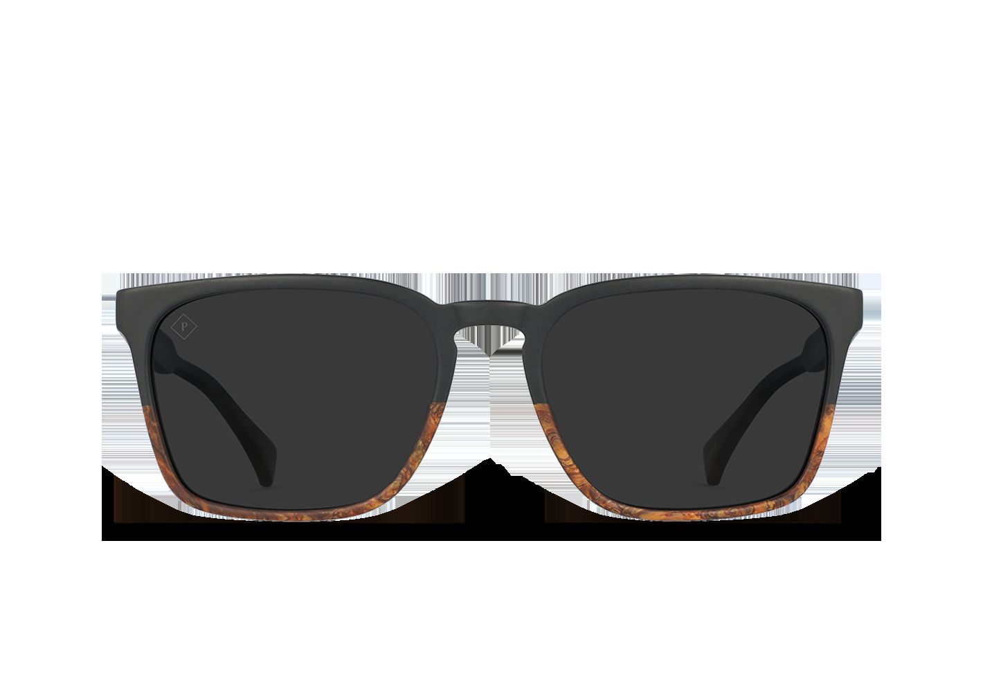 PIERCE-Burlwood / Black Polarized-55 sold by RAEN