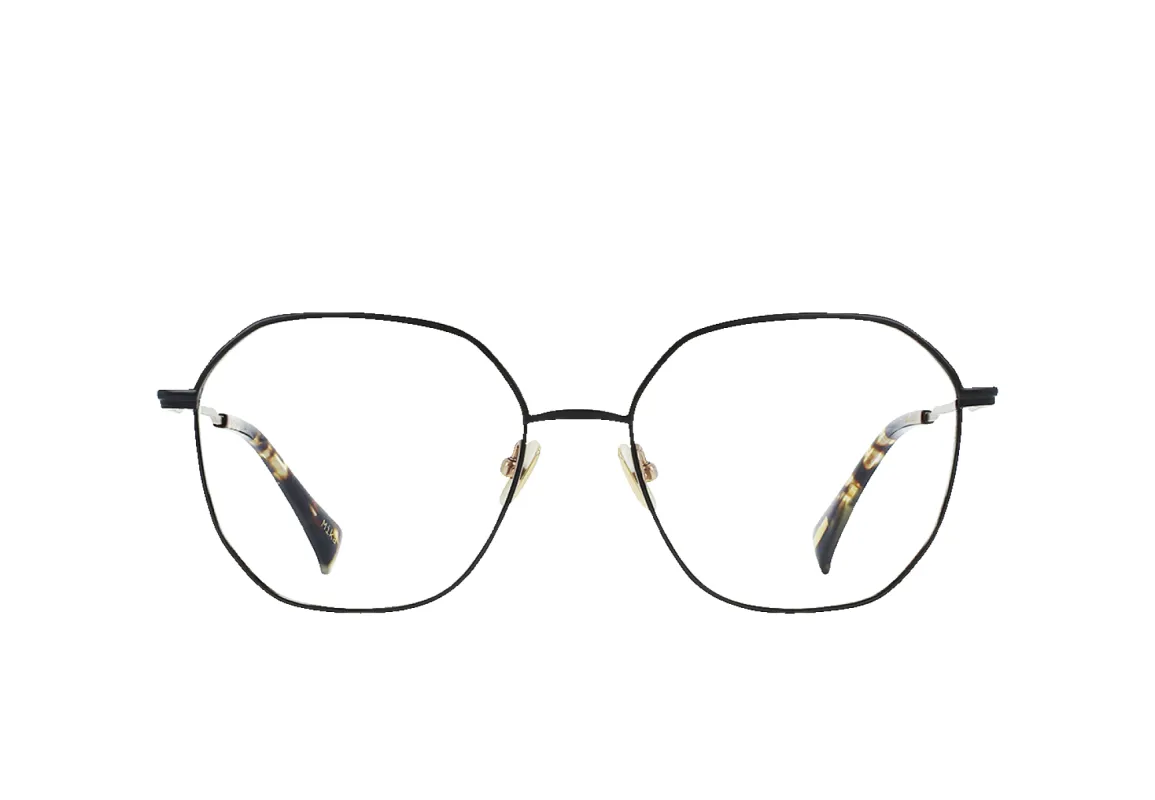 MIKA-Satin Black + Brindle Tortoise / Clear-54 sold by RAEN