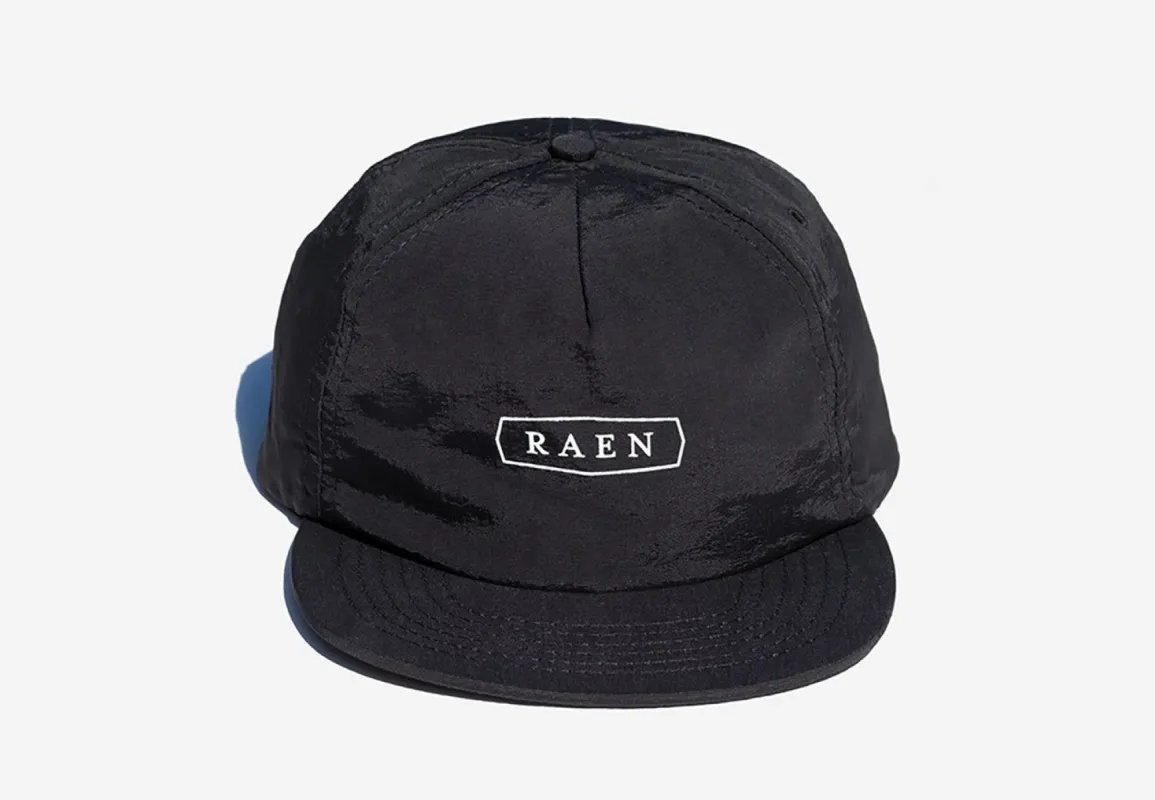 Legendary Logo 5 Panel Hat-Black-One made by RAEN