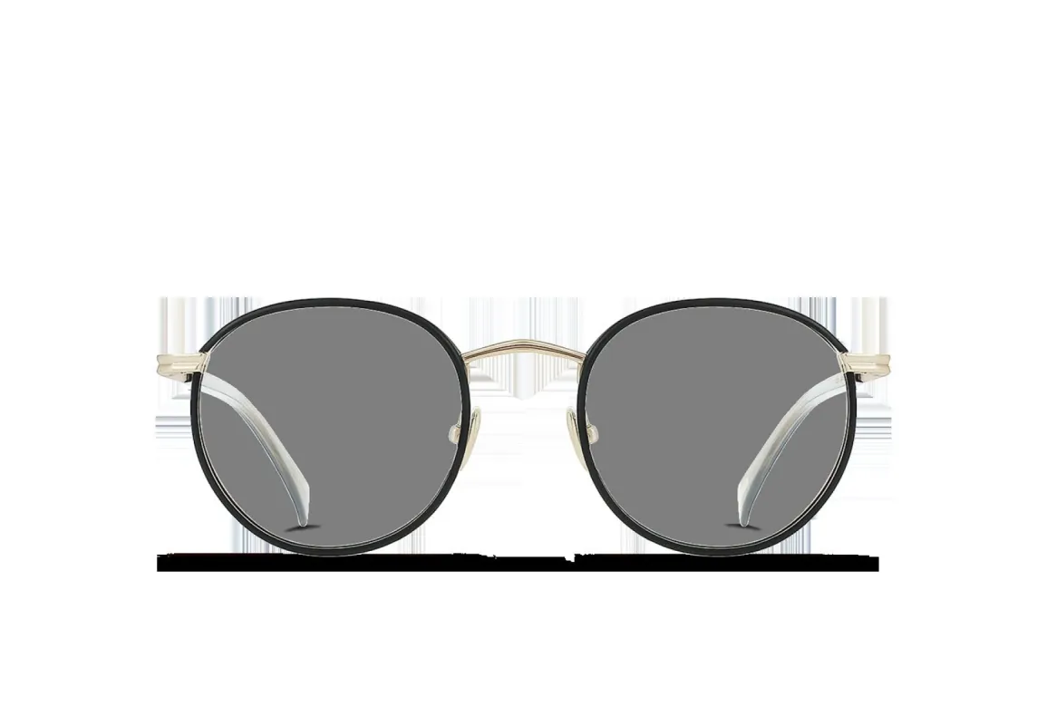 MASON II-Satin Japanese Gold + Matte Black / Clear-49 sold by RAEN