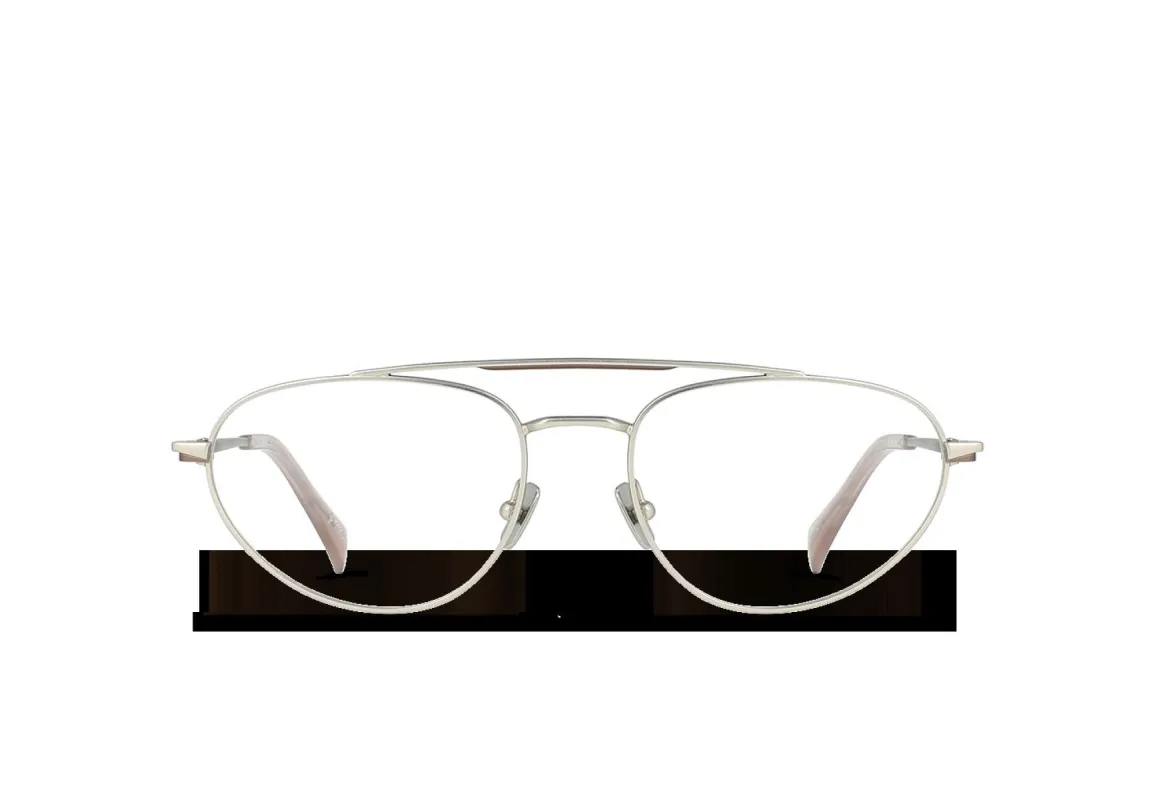 POMELO-Satin Silver + Rose / Clear-54 made by Pomelo