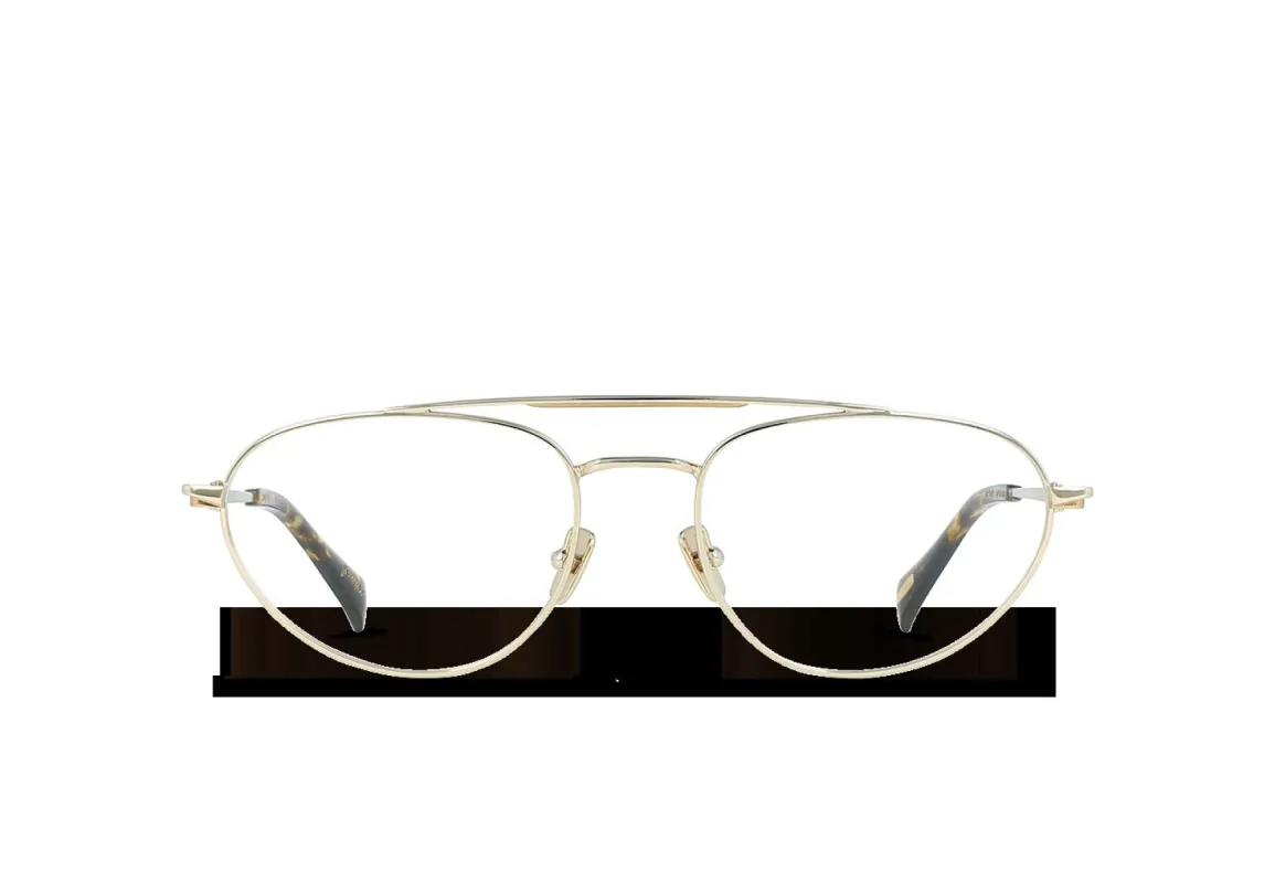 POMELO-Gold + Brindle Tortoise / Clear-54 made by Pomelo