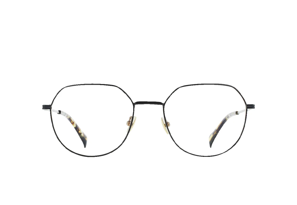 PEELE-Satin Black + Brindle Tortoise / Clear-54 sold by RAEN