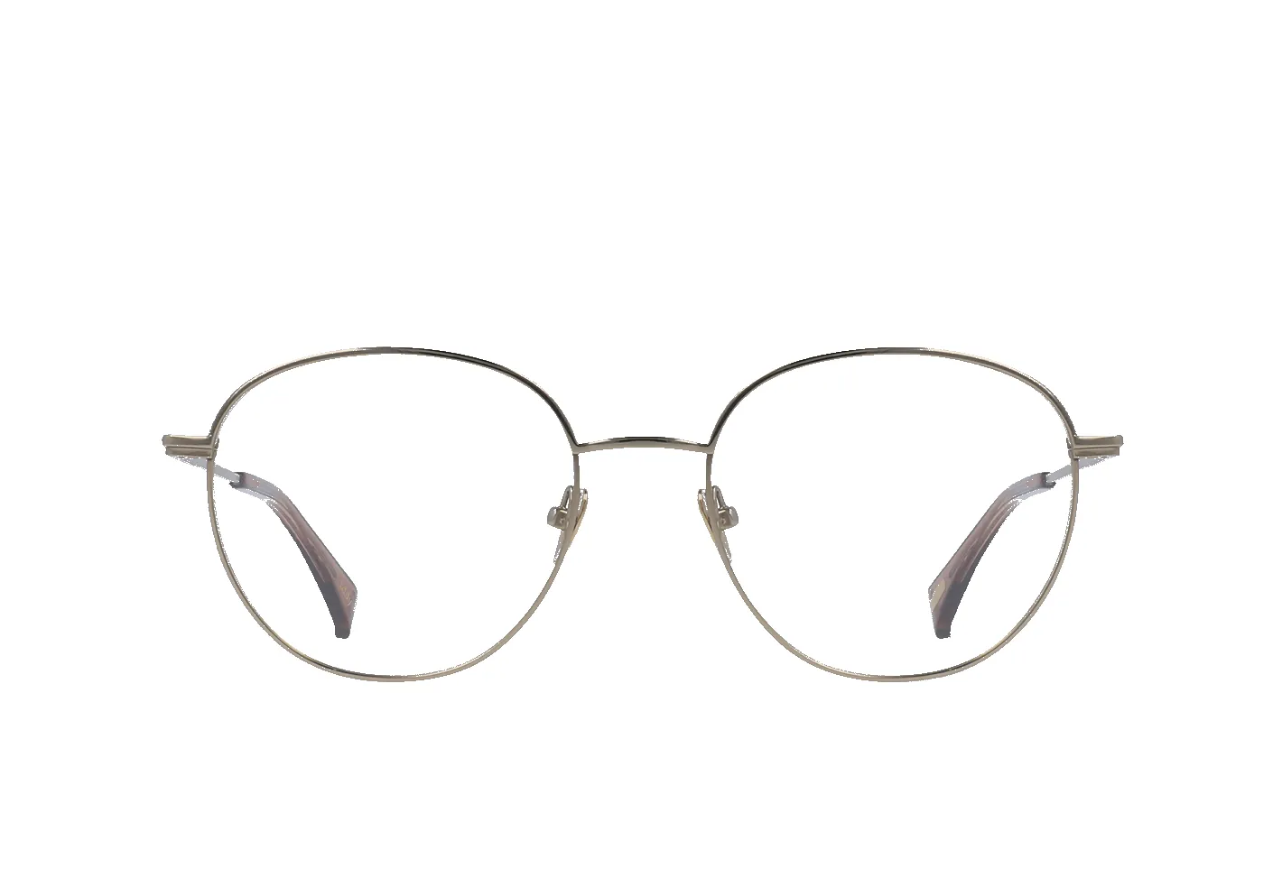 LIDDY-Split Light Gold + Suede / Clear-53 sold by RAEN