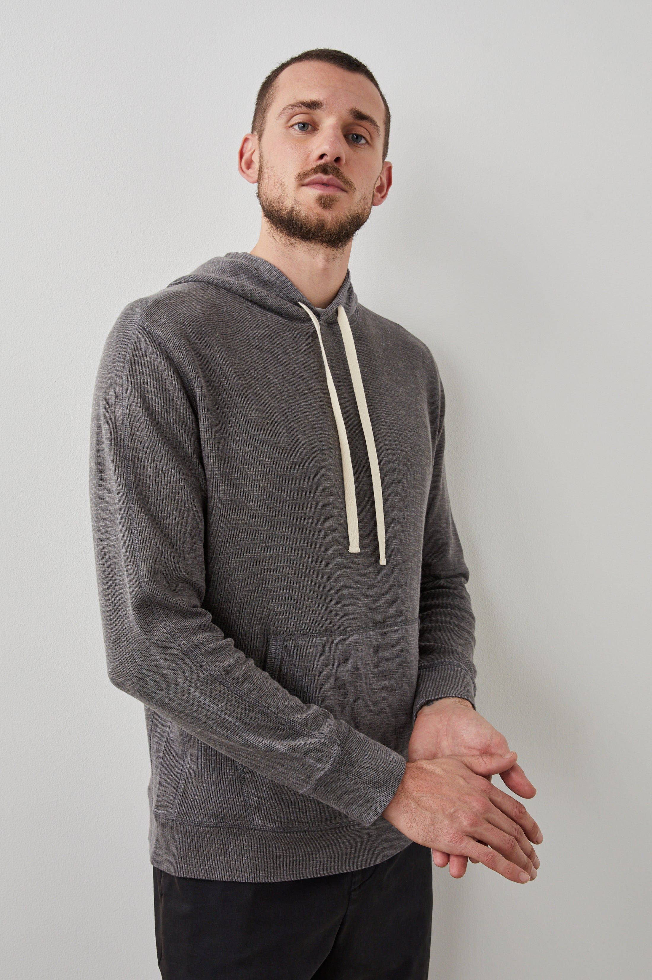 MAMMOTH HOODIE - WASHED BLACK sold by Rails product image thumbnail 4