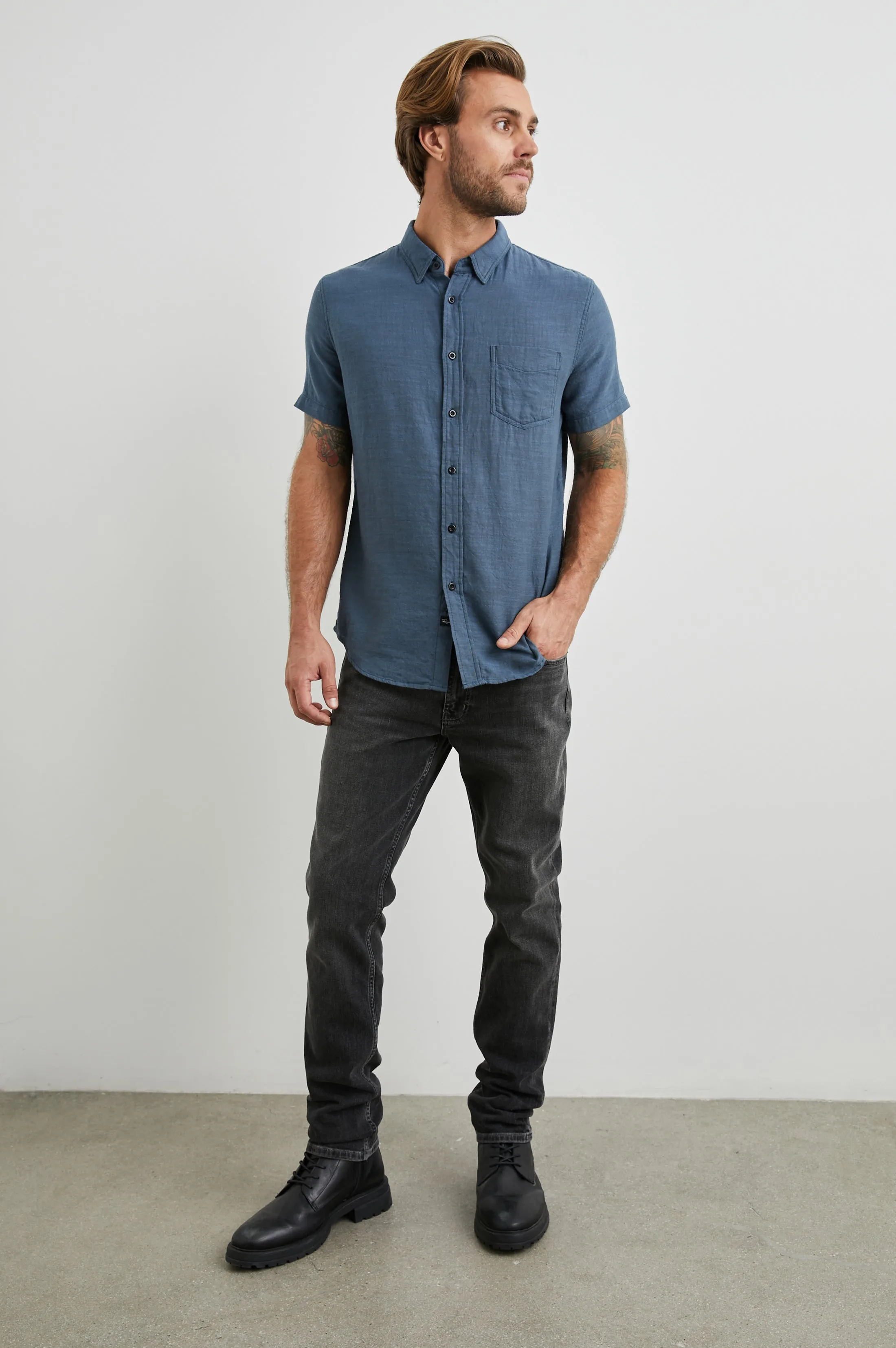 FAIRFAX SHIRT - SEA BLUE sold by Rails product image thumbnail 3