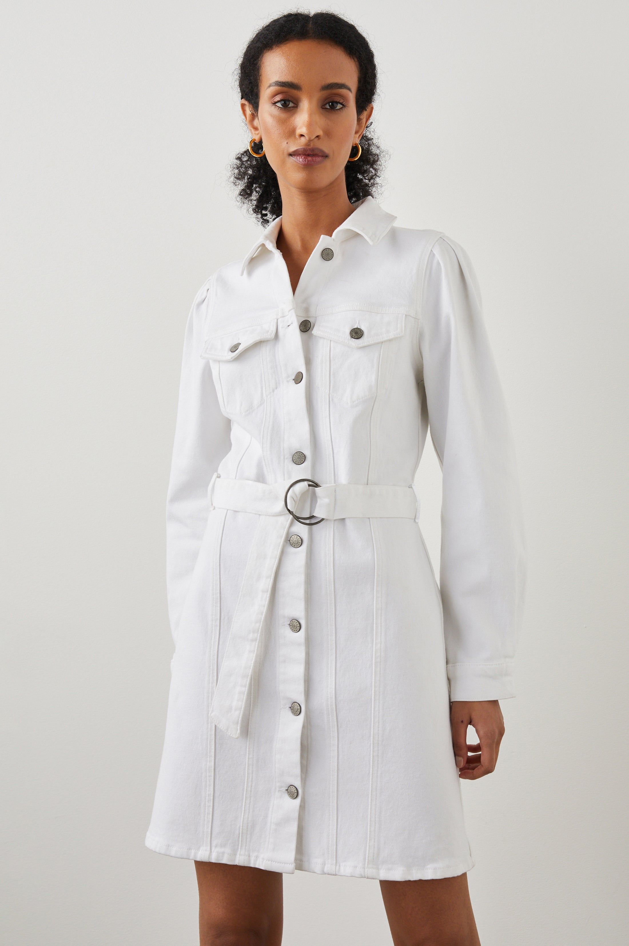 GRIFFITH DRESS - SALT WHITE sold by Rails