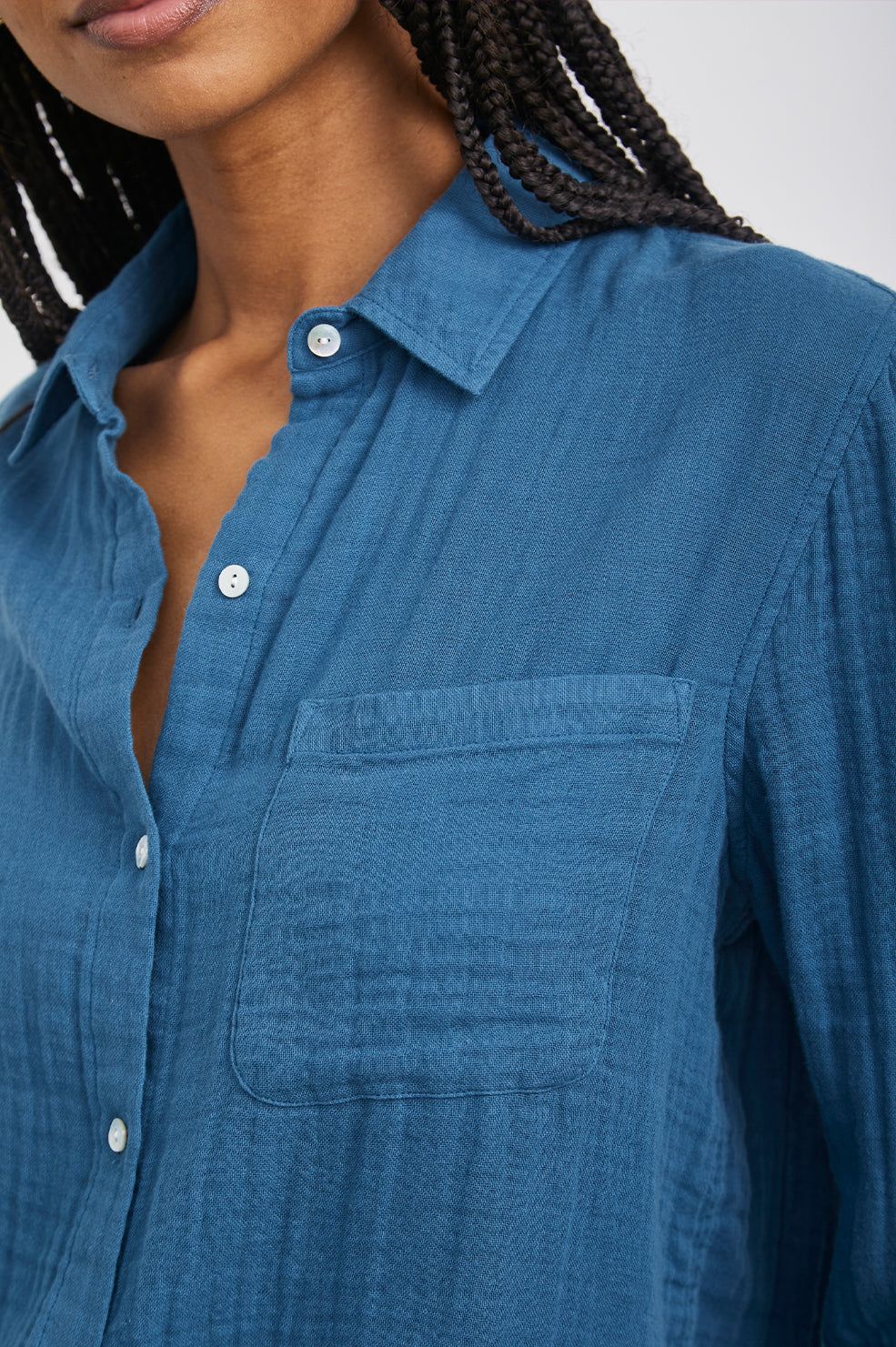 ELLIS SHIRT - DEEP SEA sold by Rails product image thumbnail 2