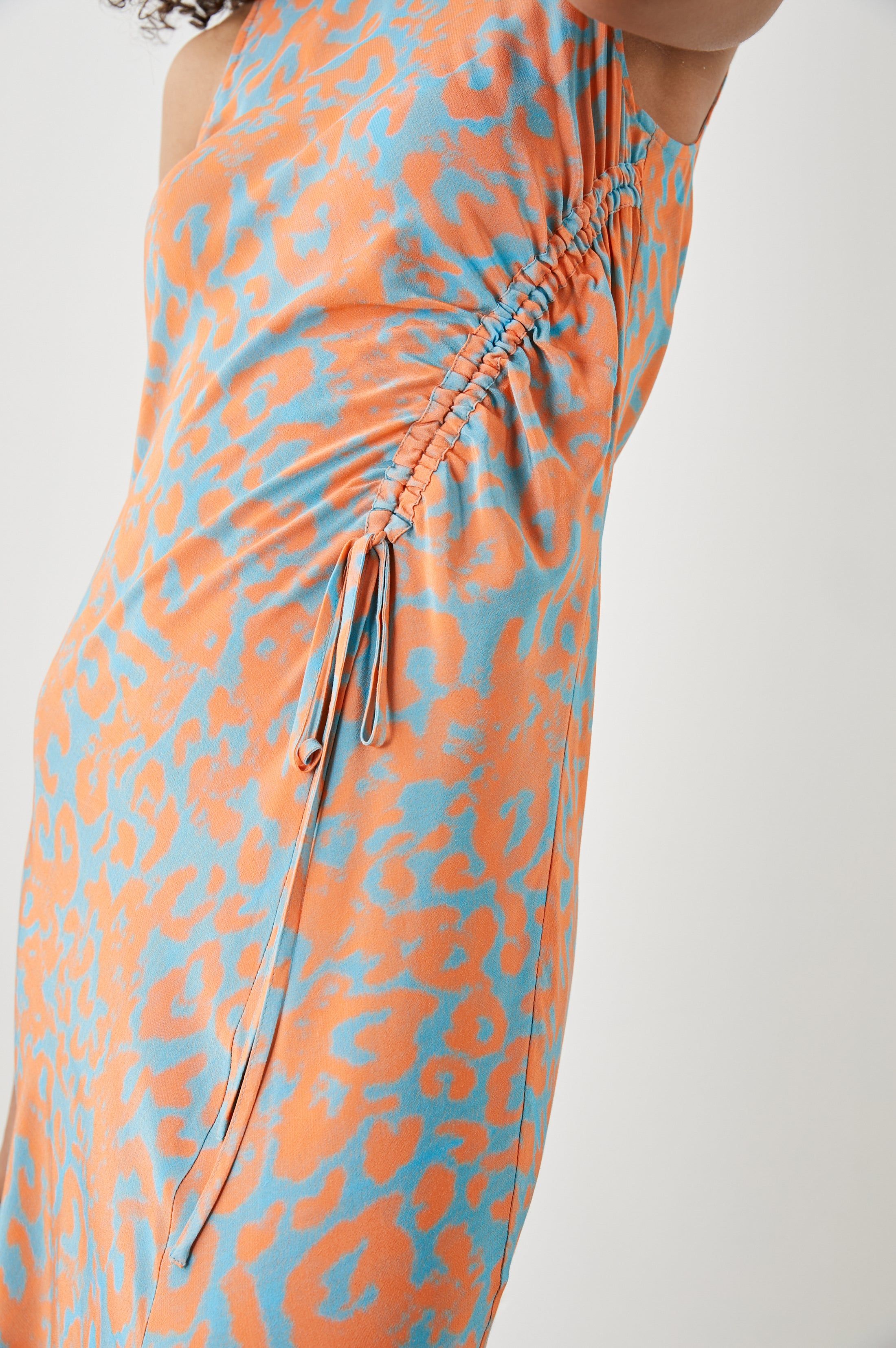 GABRIELLA DRESS - ORANGE DIFFUSED CHEETAH sold by Rails product image thumbnail 2