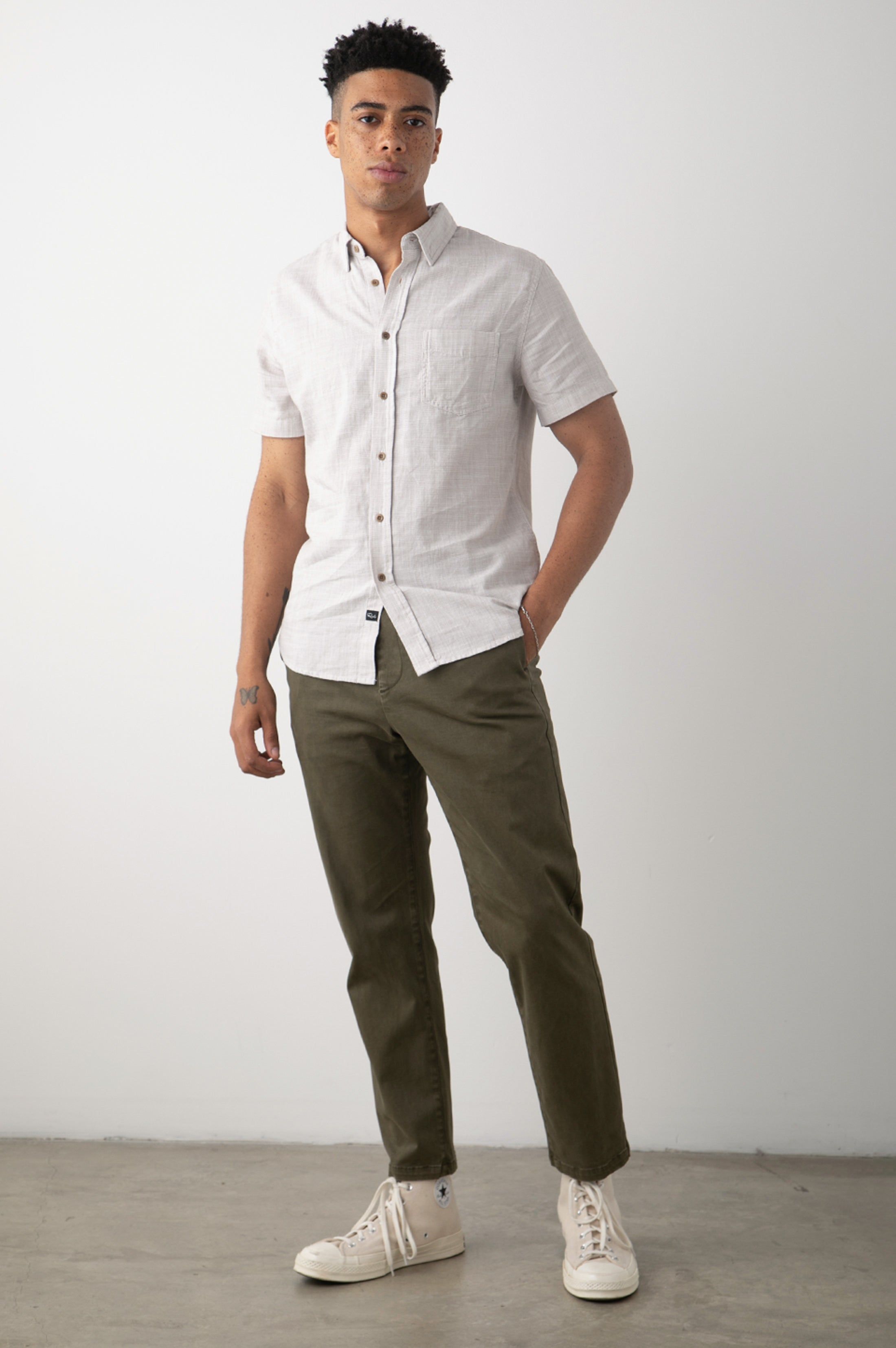 FAIRFAX SHIRT - CHINCHILLA sold by Rails product image thumbnail 5