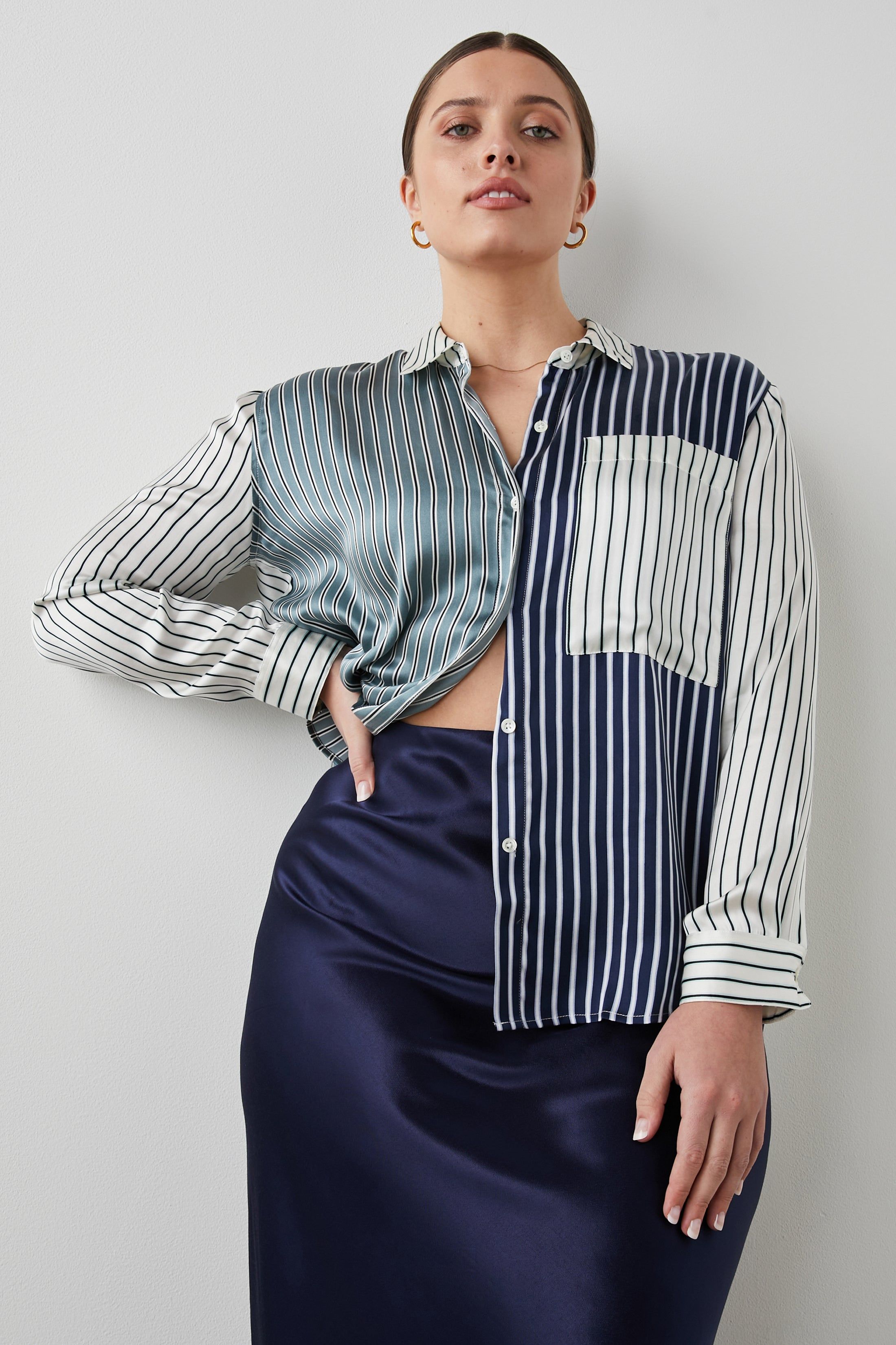 SPENCER SHIRT - KENT MULTI STRIPE sold by Rails