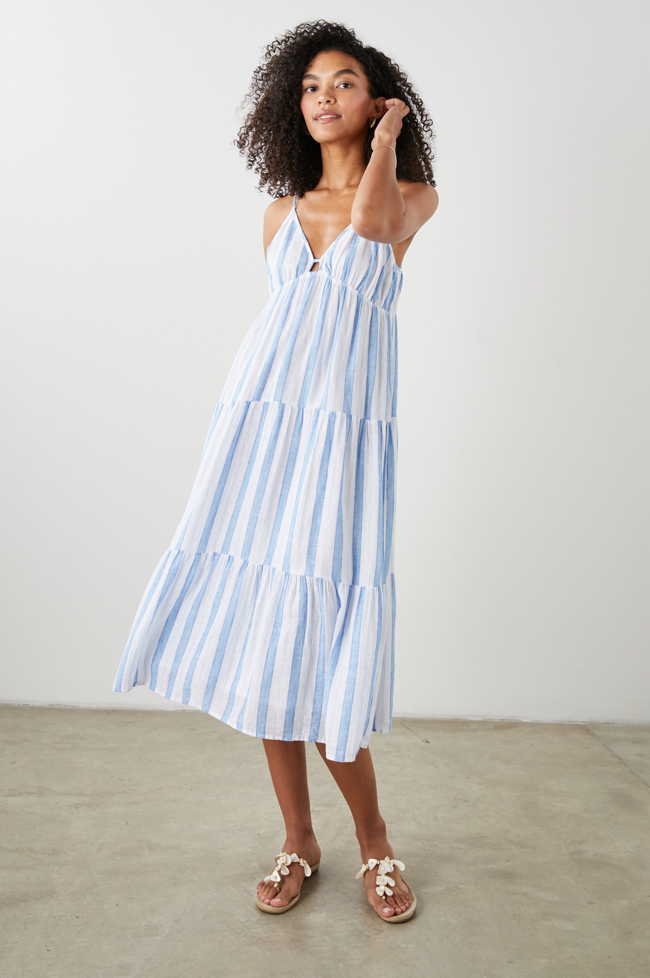 AVRIL DRESS - GIBSON STRIPE sold by Rails