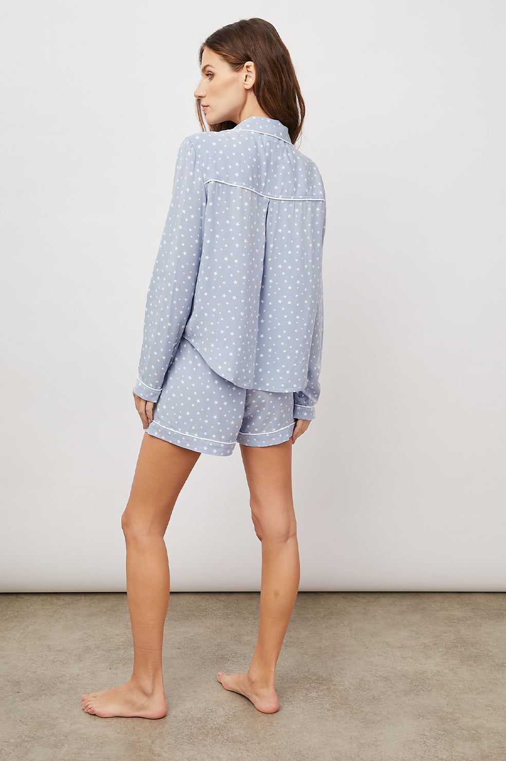 KELLEN PAJAMA SET - BLUE WHITE STARS sold by Rails product image thumbnail 5