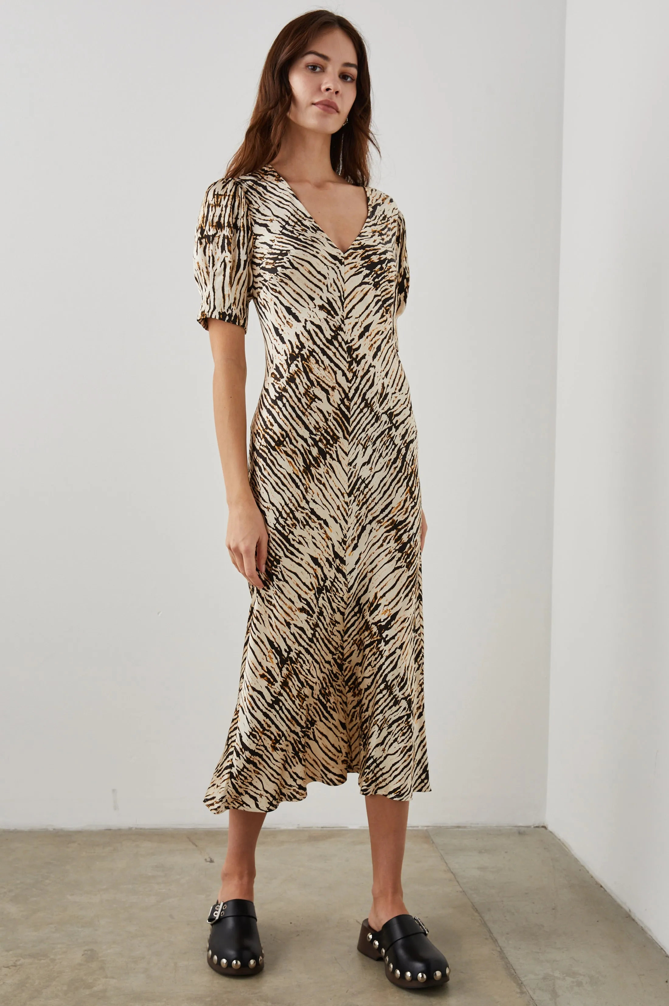 KEGAN DRESS - NEUTRAL IKAT sold by Rails