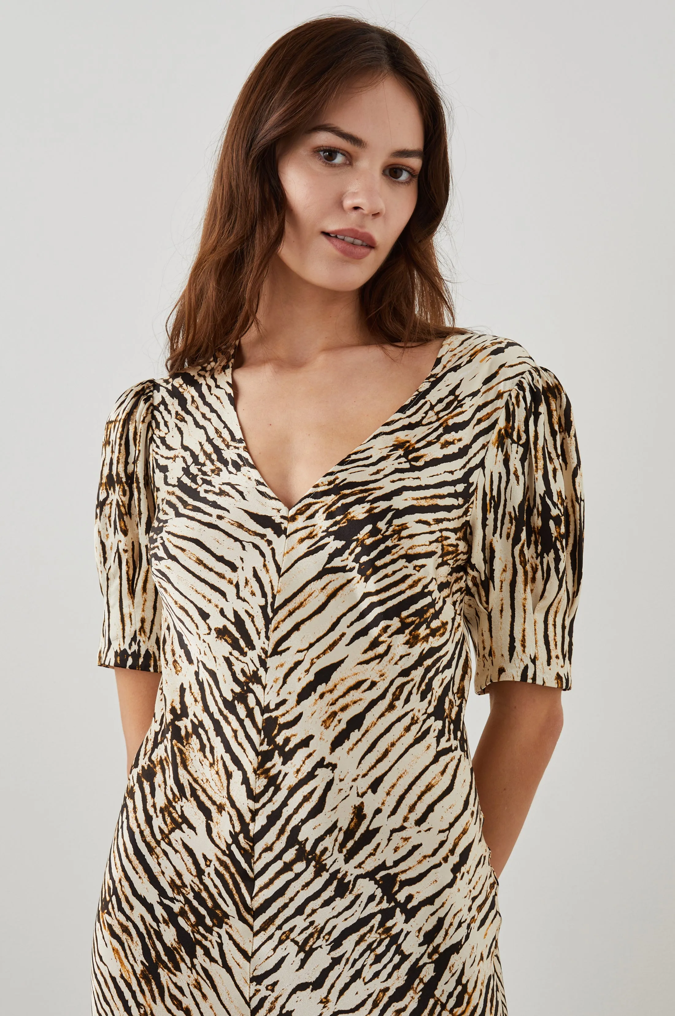 KEGAN DRESS - NEUTRAL IKAT sold by Rails product image thumbnail 4