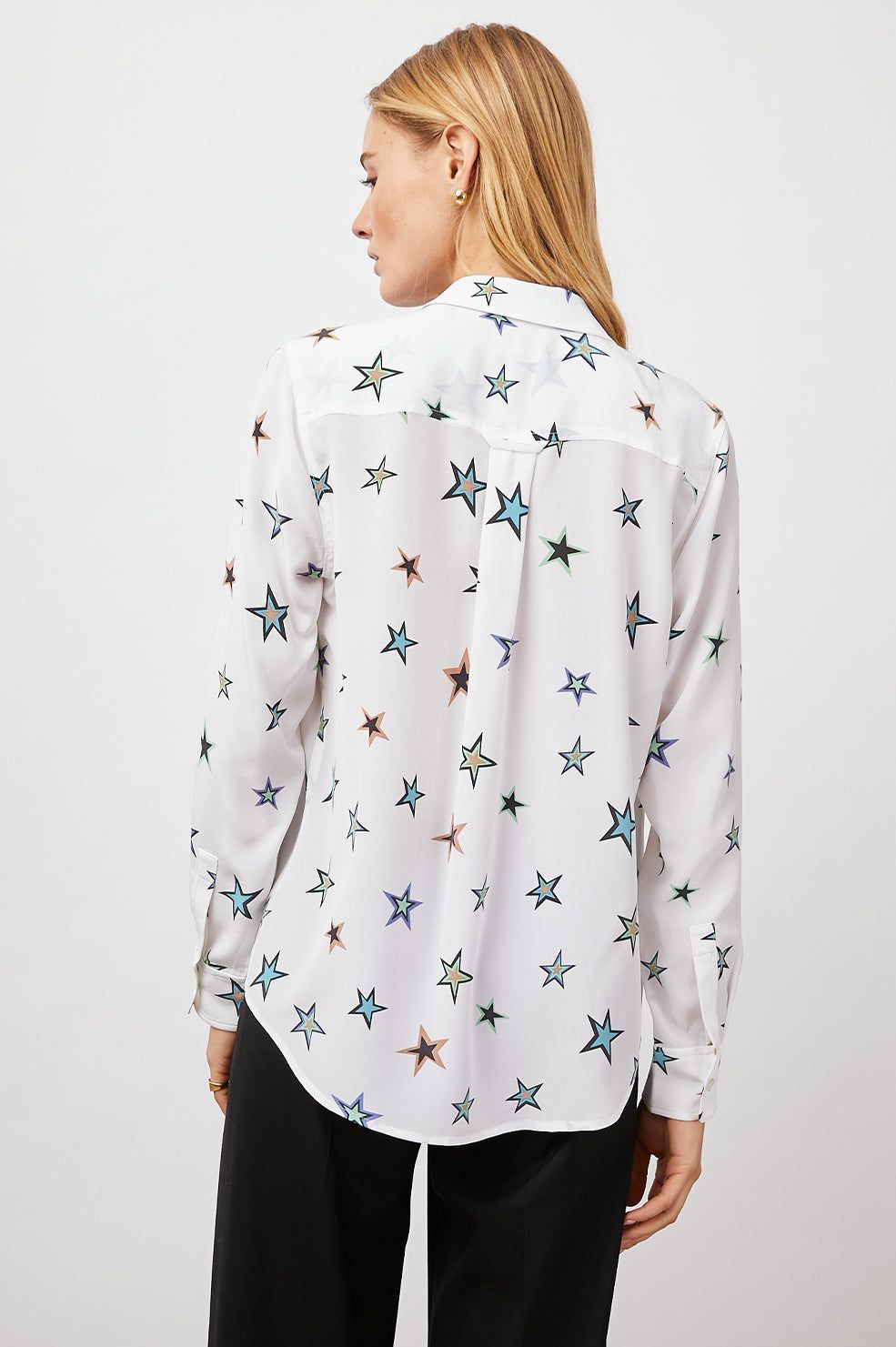 KATE SHIRT - IVORY COSMIC STARS sold by Rails product image thumbnail 5