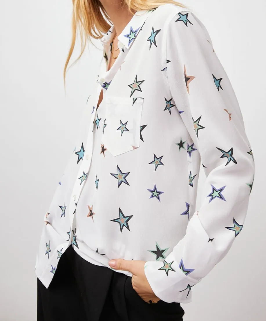 KATE SHIRT - IVORY COSMIC STARS sold by Rails product image thumbnail 4