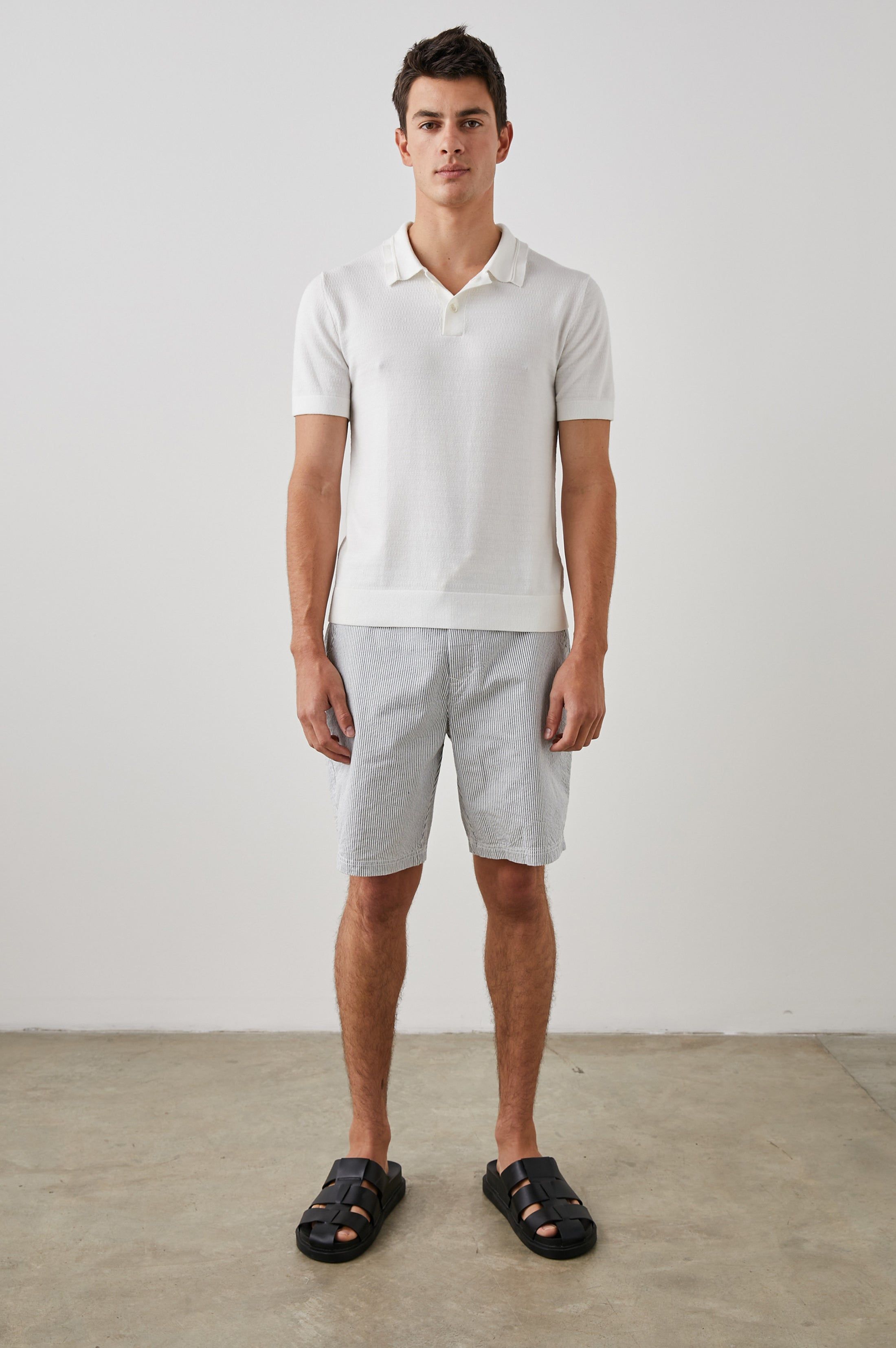 SHOREDITCH POLO SHIRT - WHITE sold by Rails product image thumbnail 3