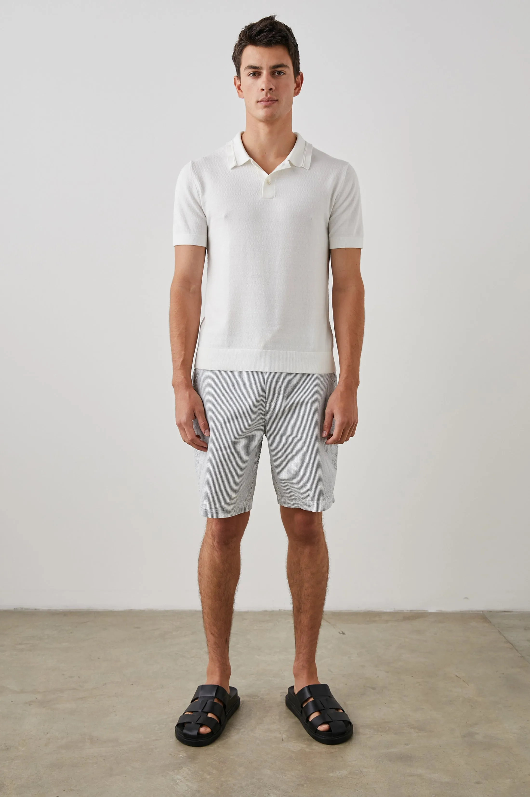 SHOREDITCH POLO SHIRT - WHITE sold by Rails product image thumbnail 3