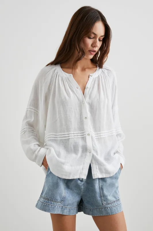 FRANCES TOP - WHITE sold by Rails