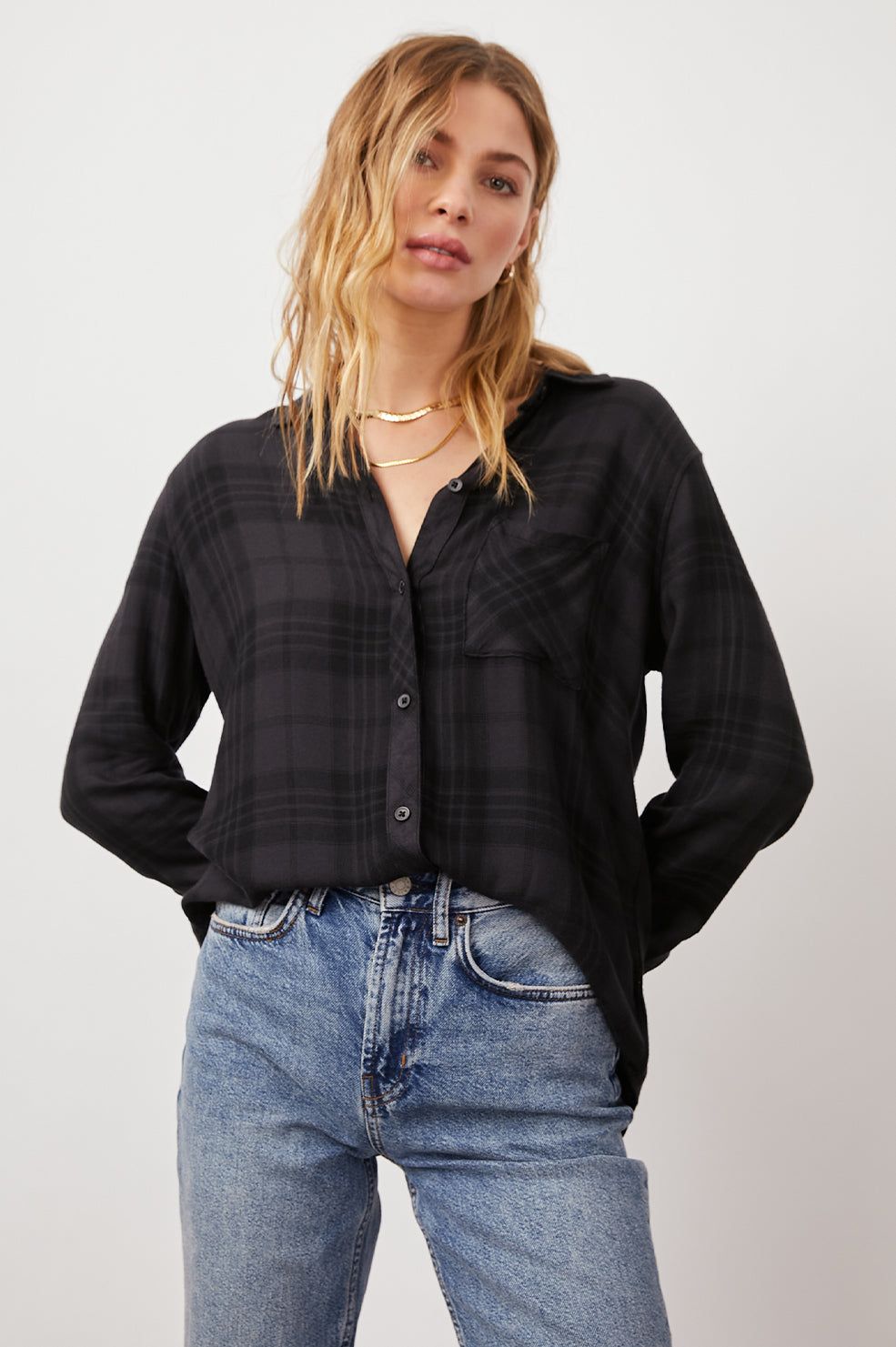 HUNTER SHIRT - ONYX JET sold by Rails product image thumbnail 2