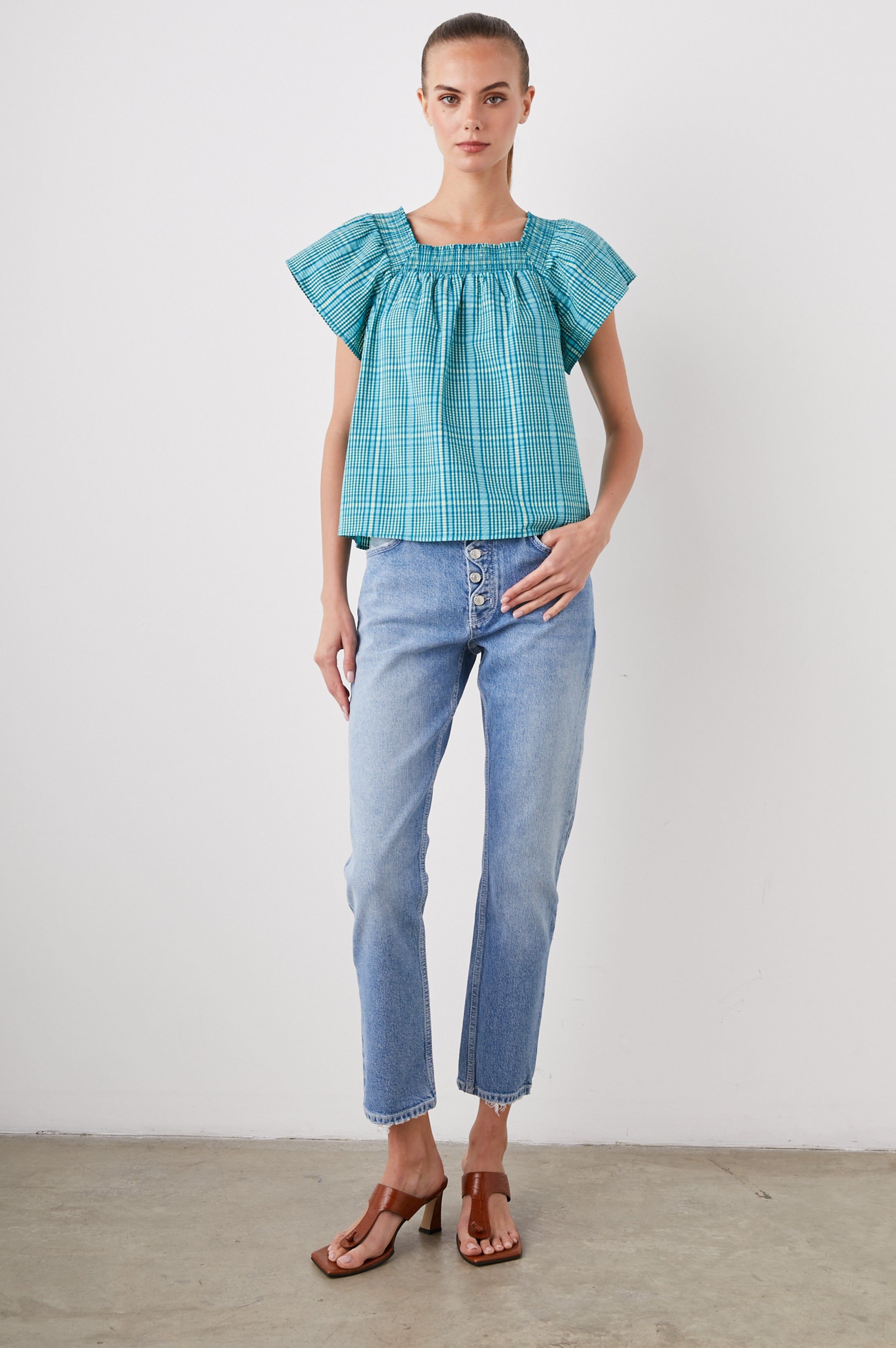 SONORA TOP - AUGUSTA MINI CHECK sold by Rails product image thumbnail 3