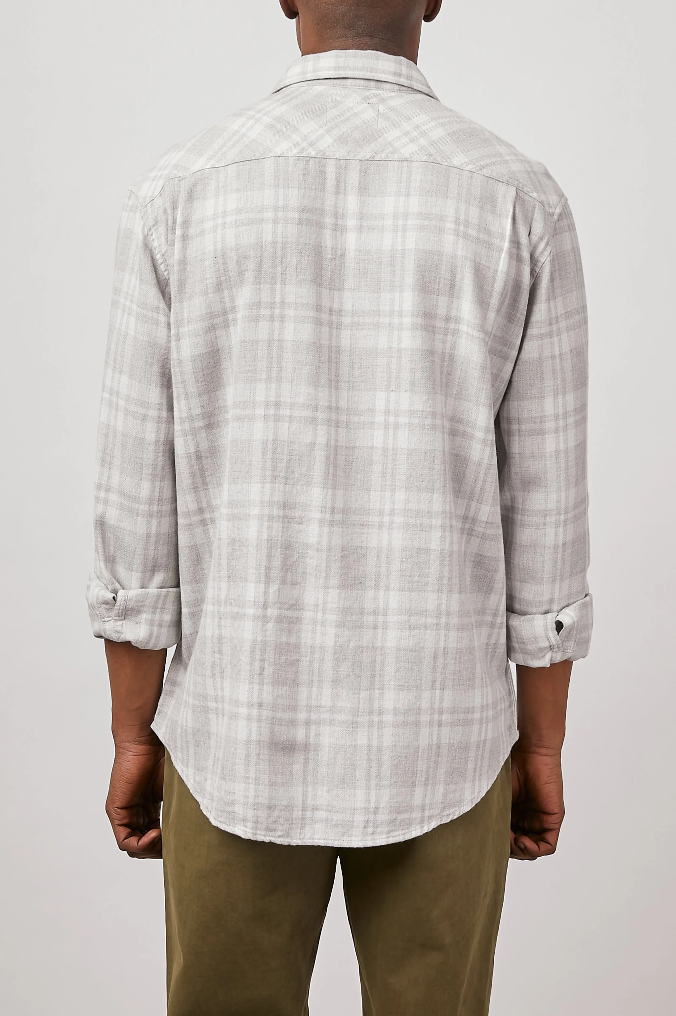 LENNOX SHIRT - ALUMINUM MELANGE sold by Rails product image thumbnail 4
